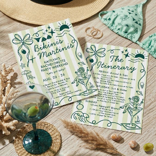 Bikinis & Martinis Programme de la soirée d'enterr