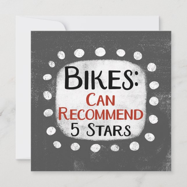 Bilan des vélos 5 étoiles Carte de voeux (Devant)