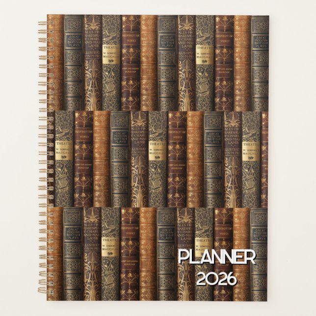 Bilbiophile (theatre theme) Planner 2026 (Devant)