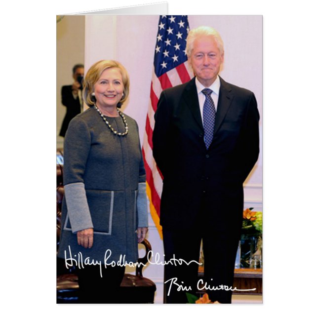 Bill et Hillary Clinton (Devant)
