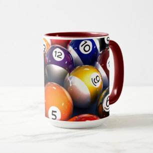 Billard coloré Lover Billard Balls Mug