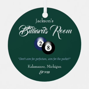 Billard Pool Homme Cave Ornement de Noël
