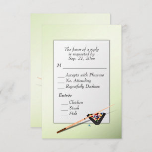 Billard RSVP avec choix Entree