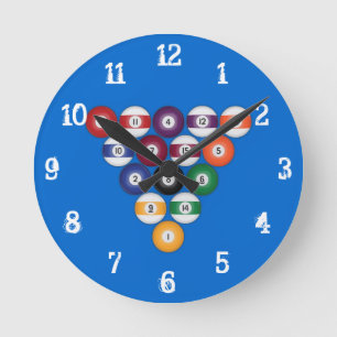 Billards/boules de piscine : Horloge murale