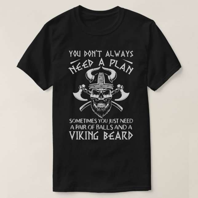 billes et barbe viking Classic TShirt (Design devant)