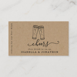 Billet boisson, Carte de visite de bon d'alcool gr