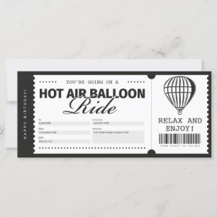 Billet cadeau à Balloon à air chaud