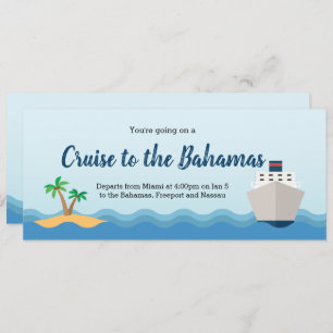 Billet cadeau de croisière Invitation