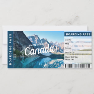 Billet cadeau du Passe-voyage Canada Surprise