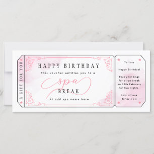 Billet cadeau Pink Spa Break