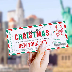 Billet cadeau surprise New York Voyage