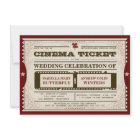 Billet cinéma - Faire-part de mariage