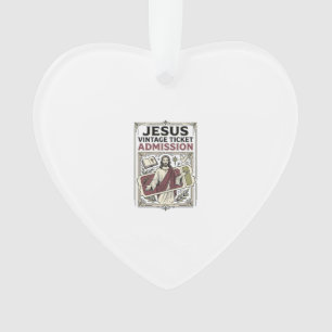 Billet d'admission vintage Jésus Billet d'admissio