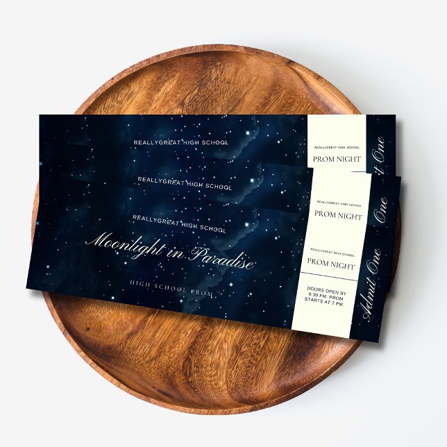 Billet de bal de promo sous les étoiles, Une nuit  (Créateur téléchargé)