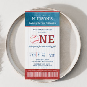 Billet de baseball Rookie 1er anniversaire Invitat