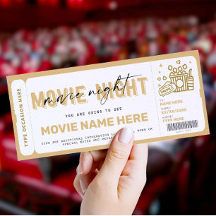 Billet de billet de nuit surprise Movie Coupon