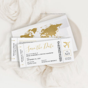 Billet de carte d'embarquement Enregistrer la date