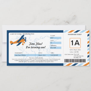 Billet de carte d'embarquement pour l'avion vintag