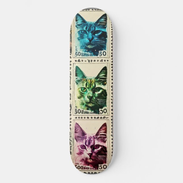 Billet de Chat : Conception de skateboard fantaisi (Recto)