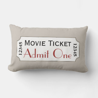 Billet de cinéma gris chaud Oreiller