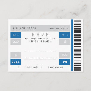 Billet de concert RSVP