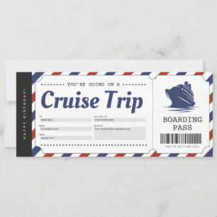 Billet de Croisière Carte d'Embarquement Bon Cadea