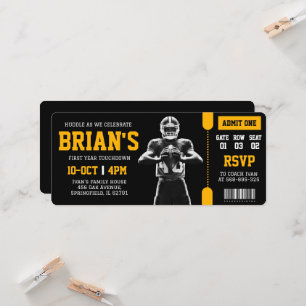 billet de football invitation