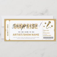 Billet de spectacle cadeau d'anniversaire Modèle S