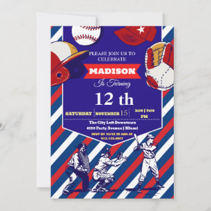 Billet de sport Anniversaire Fête Invitation