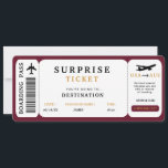 Billet de voyage surprise Billet d'avion Carte d'e<br><div class="desc">Billet de voyage surprise,  Coupon d'embarquement surprise,  Modèle de billet d'événement,  Faux voyage en avion,  un voyage surprise pour un ami ou un membre de la famille !</div>