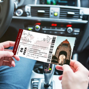 Billet d'embarquement pour la Bourgogne Faire-part