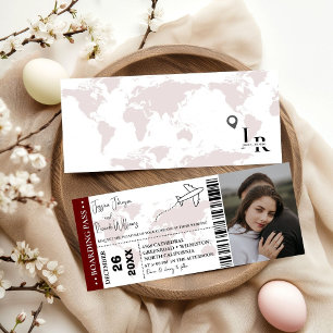 Billet d'embarquement pour la Bourgogne Faire-part