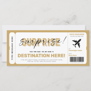 Carte d'embarquement de billet d'avion imprimable, billet de voyage de  vacances surprise, cadeau de fichier numérique personnalisable -  France