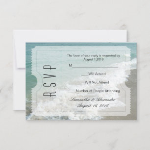 Billet Mariage Destination Plage Petite RSVP