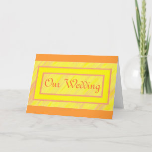 Billet Orange Jaune, Nos Cartes D'Invitation De Ma