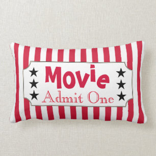 Billet Retro Movie Accueil Théâtre Cinéma Coussin 