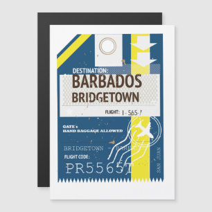 Billet voyage de Bridgetown Barbade