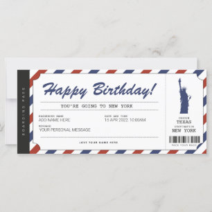 Billet voyage Pass voyage Surprise New York