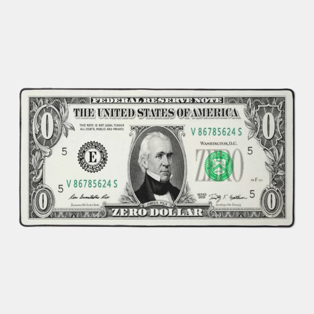 Billet Zéro Dollar (Recto)
