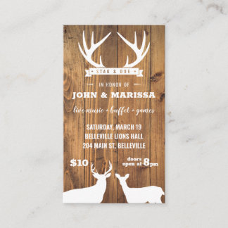 Billets Barnboard Stag and Doe Tickets YellowBrick