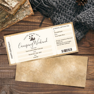 Billets de la carte d'embarquement Surprise Campin