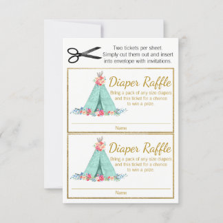 Billets de roulettes TeePee Diaper