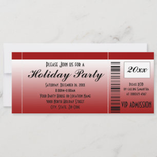Billetterie de fête de Noël Invitation