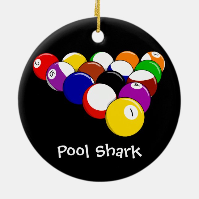 Billiard Balls Design Ornement (Dos)