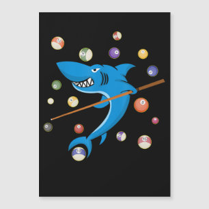Billiard Shark 8 Ball Player Table Bue Stick