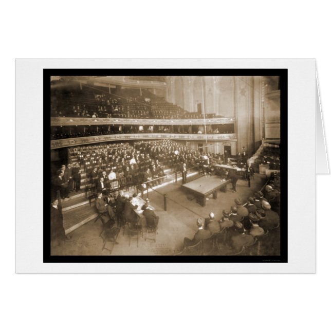 Billiards Chicago IL Photo 1906 (Devant horizontal)