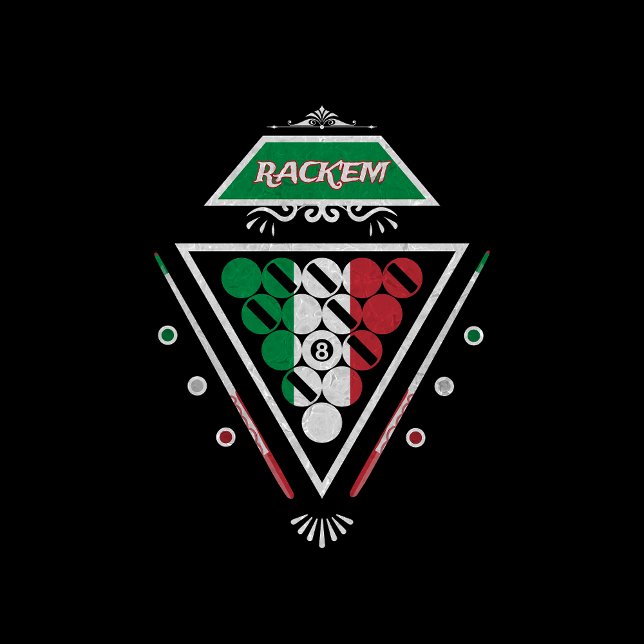 BILLIARDS ITALIE ANCESTRÉE POOL SNOOKER T-shirt (Créateur téléchargé)