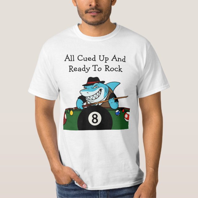 Billiards Pool Hall Rebel Funny Tshirts (Devant)