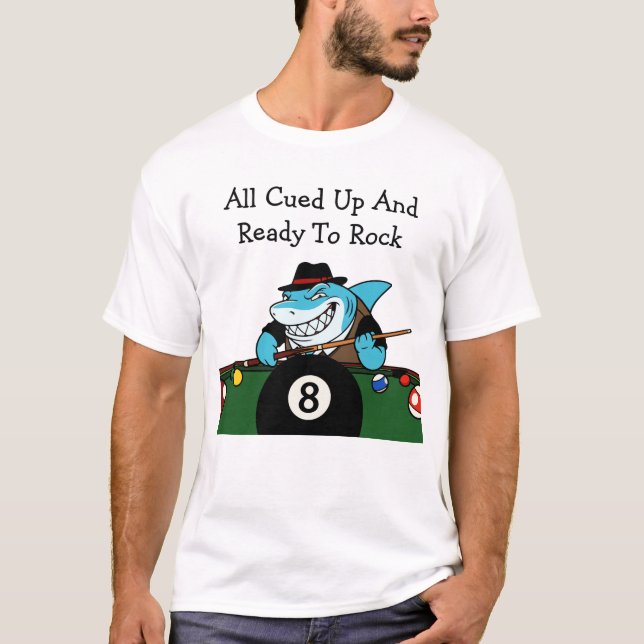 Billiards Pool Hall Rebel Funny Tshirts (Devant)