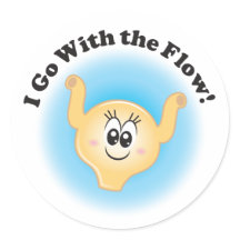 Billie Bladder Stickers "I Go With The Flow"